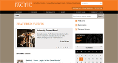 Desktop Screenshot of calendar.pacific.edu